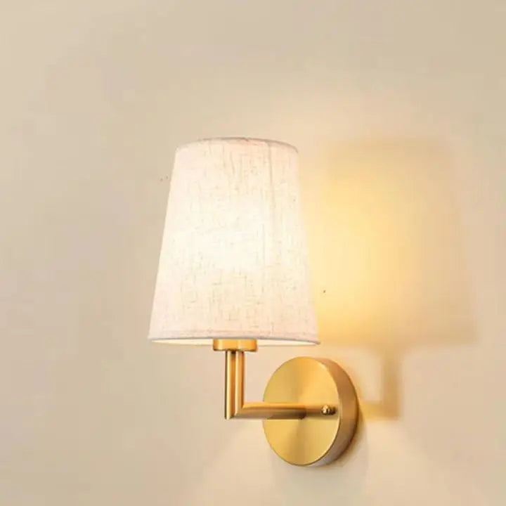Cordless Retro Fabric Wall Sconces - Stylish Battery-Operated Lamps