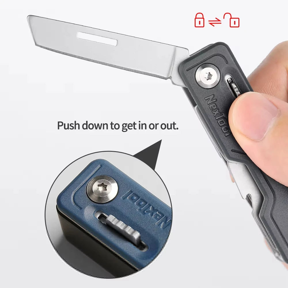 NexTool 10-in-1 Mini Folding Multi-Tool for Outdoor Adventures