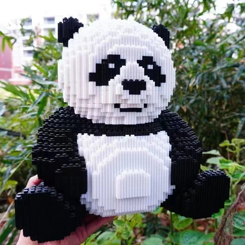 Creative Giant Panda Block Set - 3D Assembly Toy for All Ages