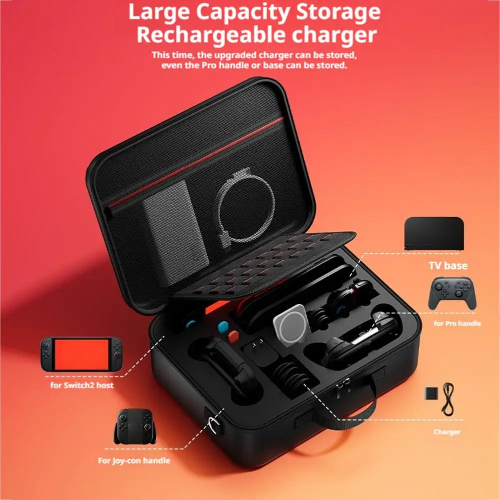 Premium Hard Shell Storage Case for Nintendo Switch 2 - Travel Organizer