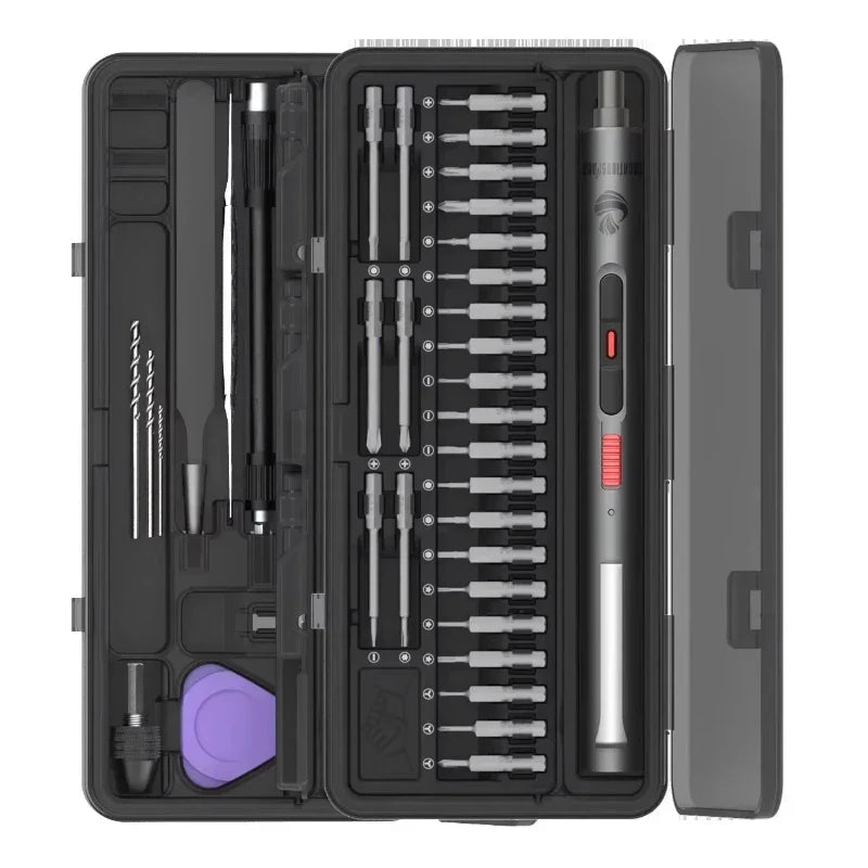 Creationspace Cordless Mini Electric Screwdriver Set - Compact & Powerful