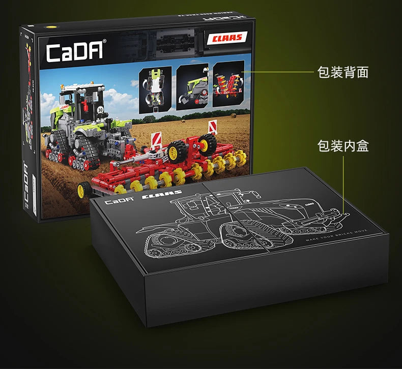 Cada 1336pcs CLAAS Agricultural Vehicle Building Kit for Kids