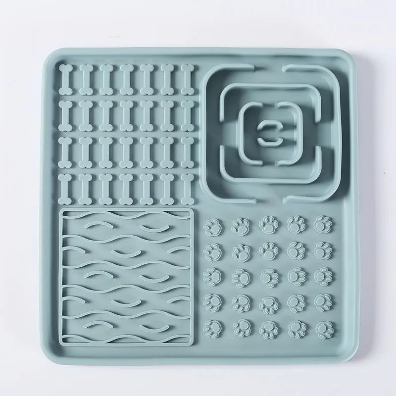 Interactive Silicone Pet Licking Mat for Dogs & Cats | Slow Feeder