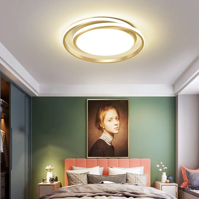Modern Dimmable LED Ceiling Lamp for Home Spaces - Stylish Indoor Lighting