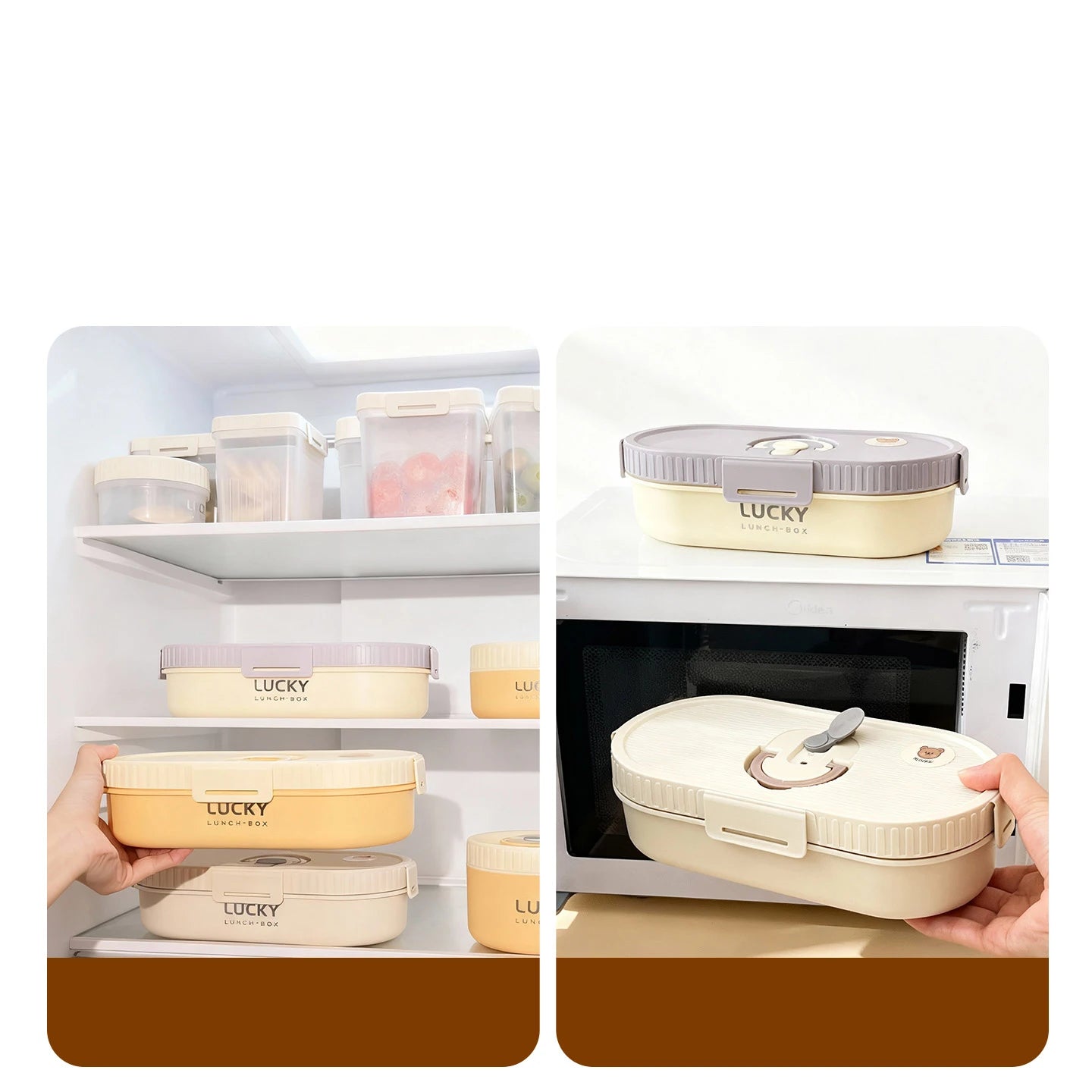 850ML Stainless Steel Thermal Bento Lunch Box - Perfect for Kids