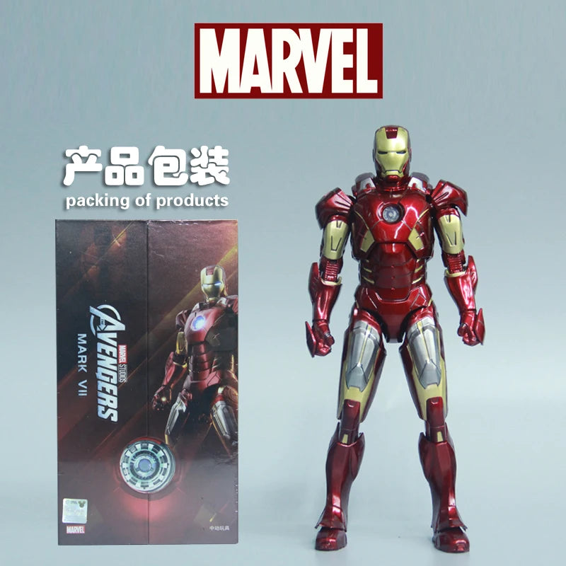 ZD Toys Iron Man Action Figures - 7" Fully Articulated Collectibles
