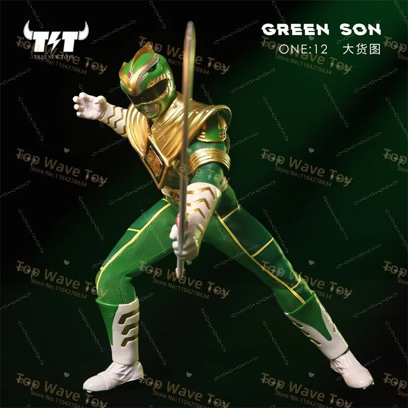 1/12 Mighty Green Ranger Action Figure | Movable Cloth Collectible
