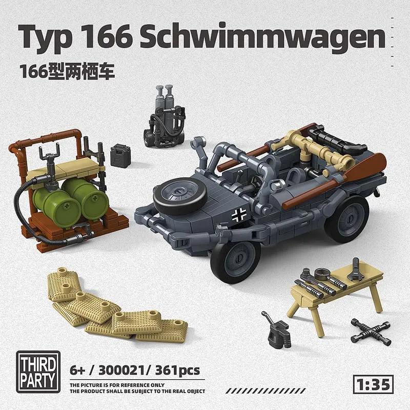 M3A1 Stuart Tank Building Blocks - Fun & Educational Car Toy