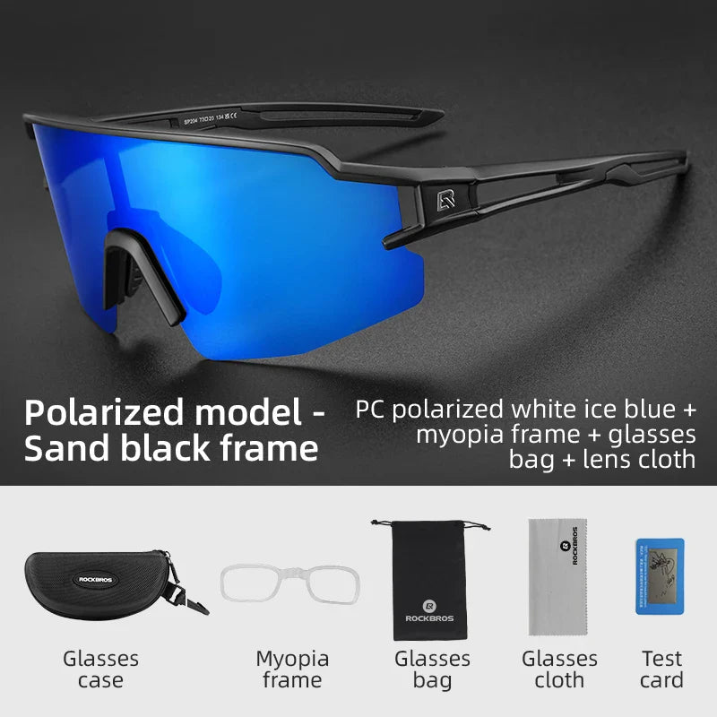 ROCKBROS Photochromic Polarized Cycling Glasses for UV Protection