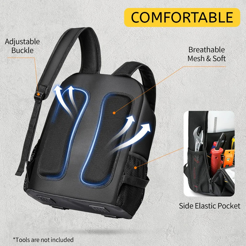 WINHUNT Heavy-Duty Tool Bag Backpack with Padded Straps