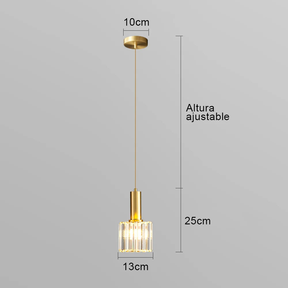 Elegant Crystal LED Pendant Light - Modern Chandelier for Any Space