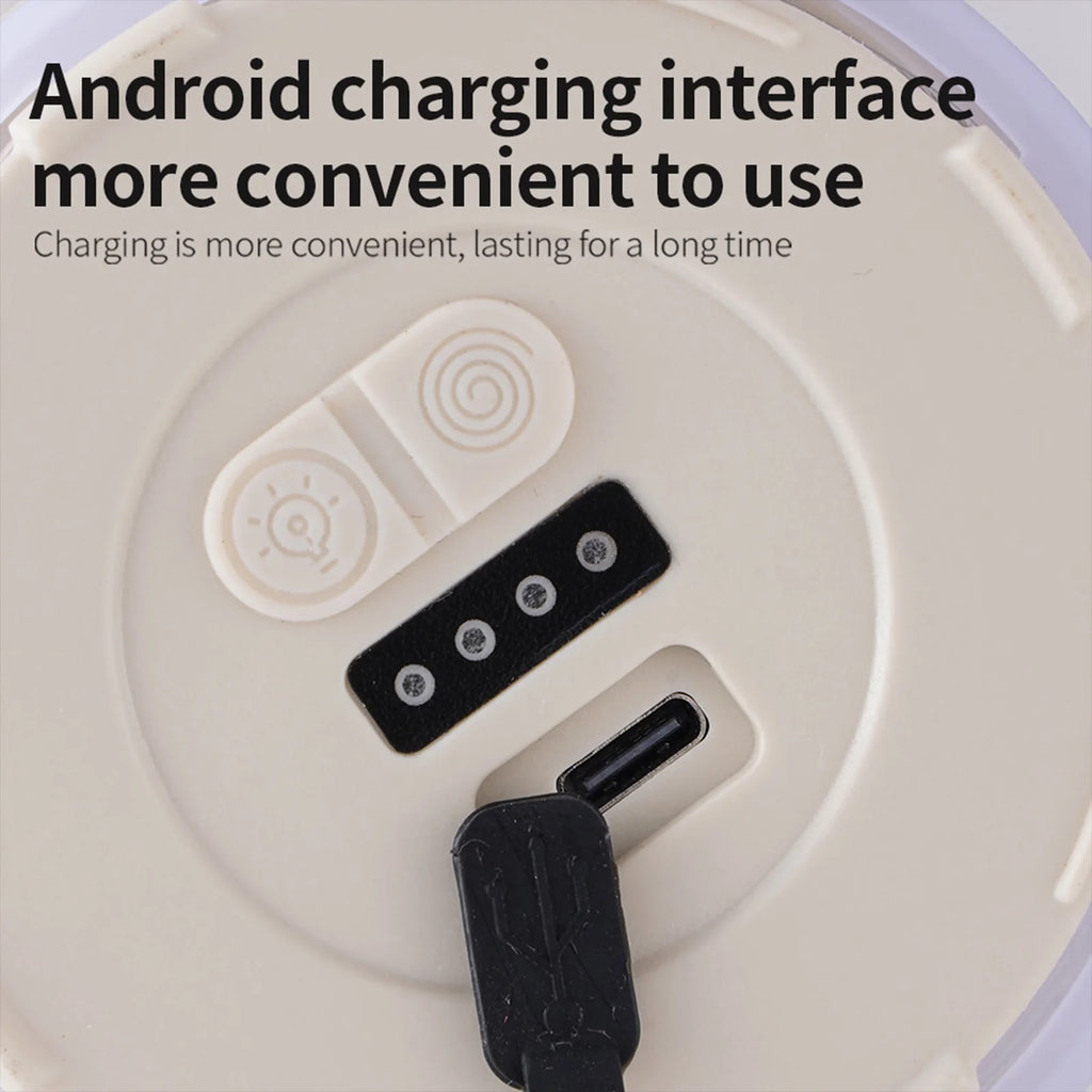 3-Level Dimmable Christmas Tree Night Light - USB Rechargeable LED Lamp