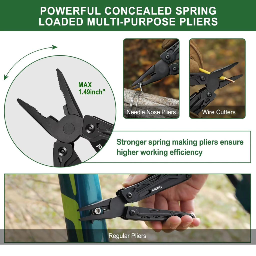 NexTool 11-in-1 Multi-Function Survival Pliers & Scissors Kit