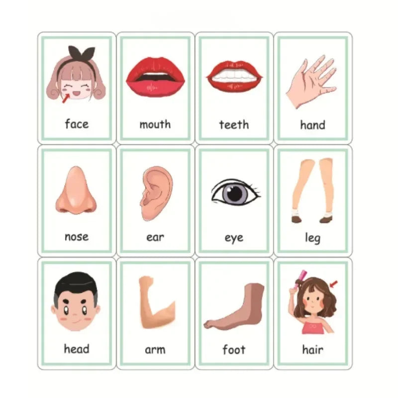 Montessori Emotion & Weather Learning Flash Cards for Kids