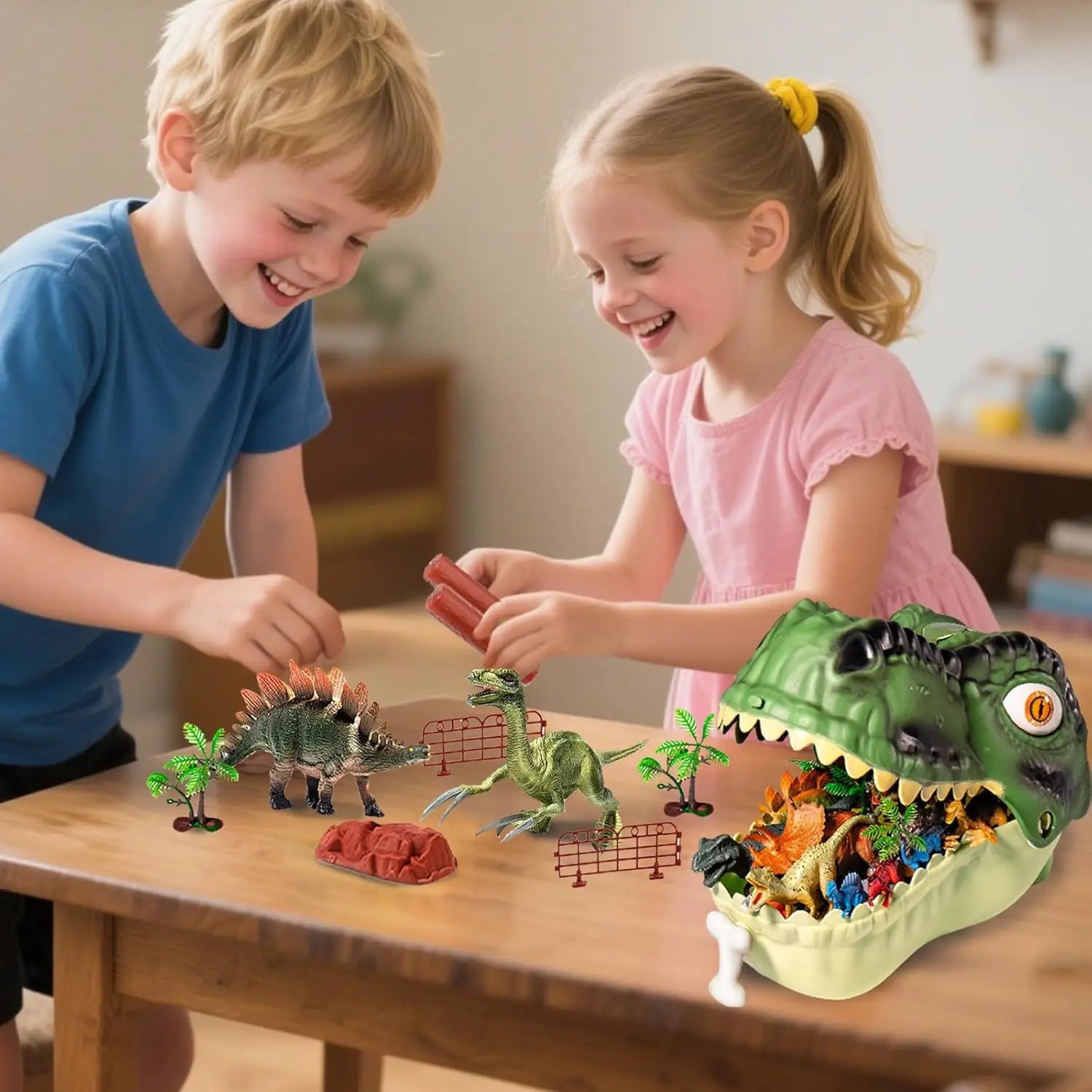 Dinosaur Toy Set for Kids - 46 Pcs Perfect for Imaginative Play