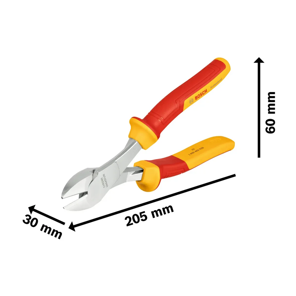 Bosch VDE High Leverage Diagonal Cutters - 200mm Professional Tool