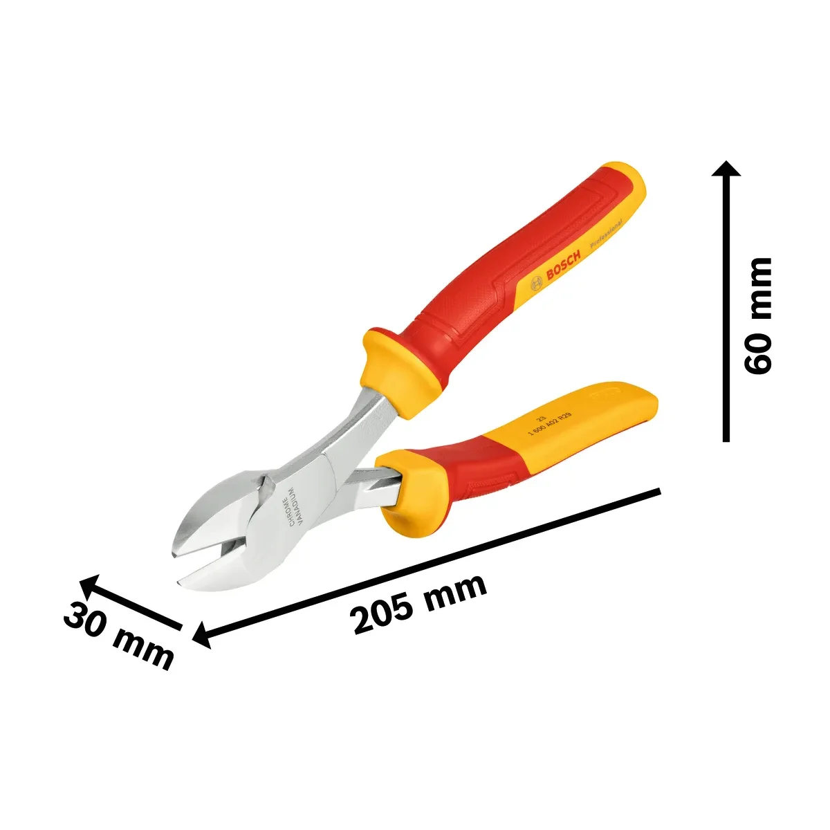 Bosch VDE High Leverage Diagonal Cutters - 200mm Professional Tool