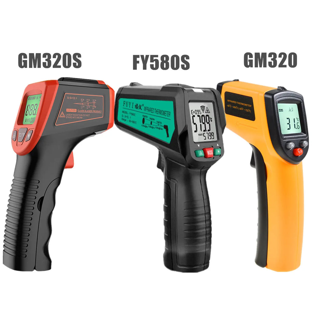 Digital Infrared Thermometer -50 to 600°C | Non-Contact Temperature Scanner