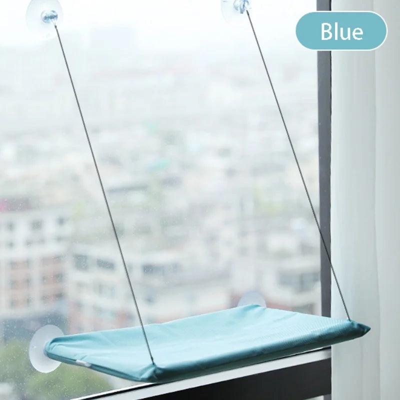 Cat Window Hammock - Washable Suction Shelf Bed for Feline Relaxation