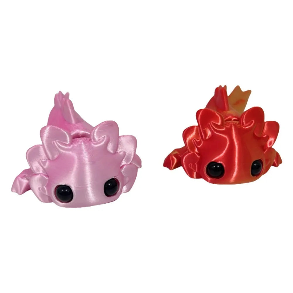 3D Printed Salamander Figures - Movable Toys for Kids & Home Decor