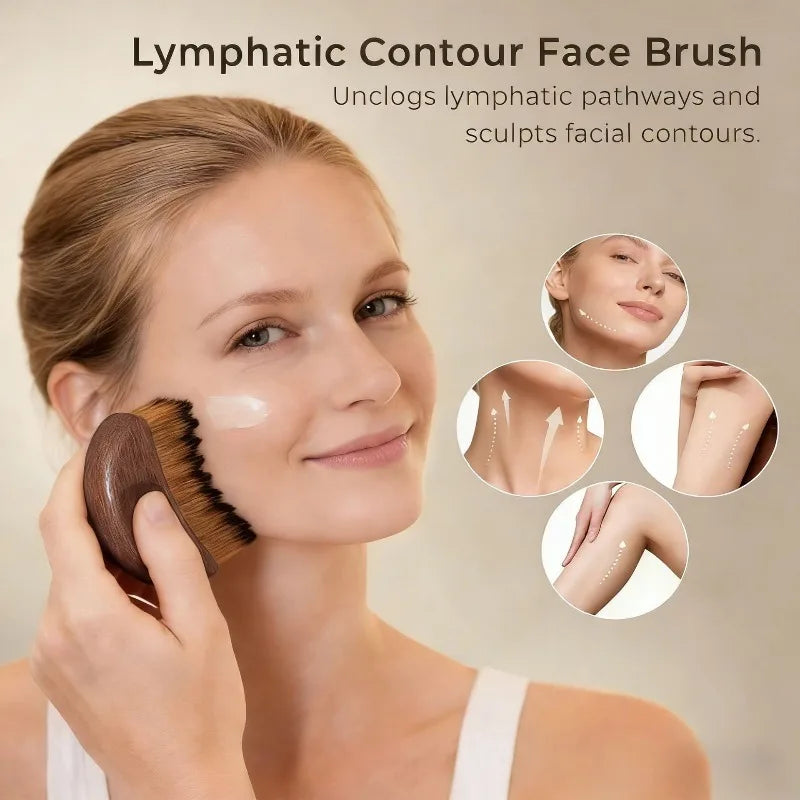 Lymphatic Drainage Face Massager - Sculpting Guasha Brush