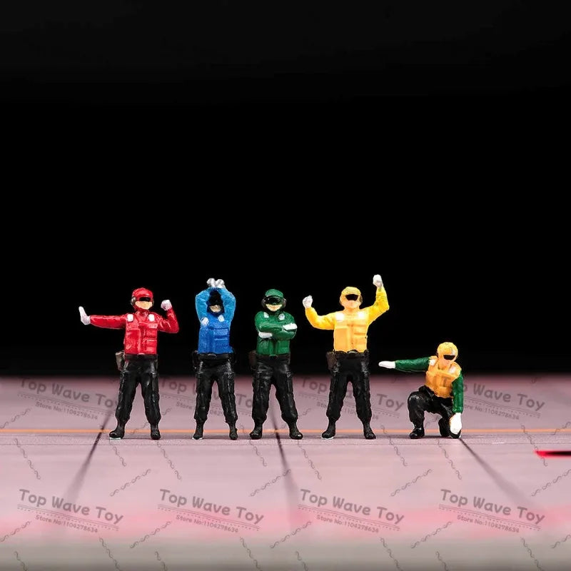 Creative Miniature Painted Figures for Car Model Photography