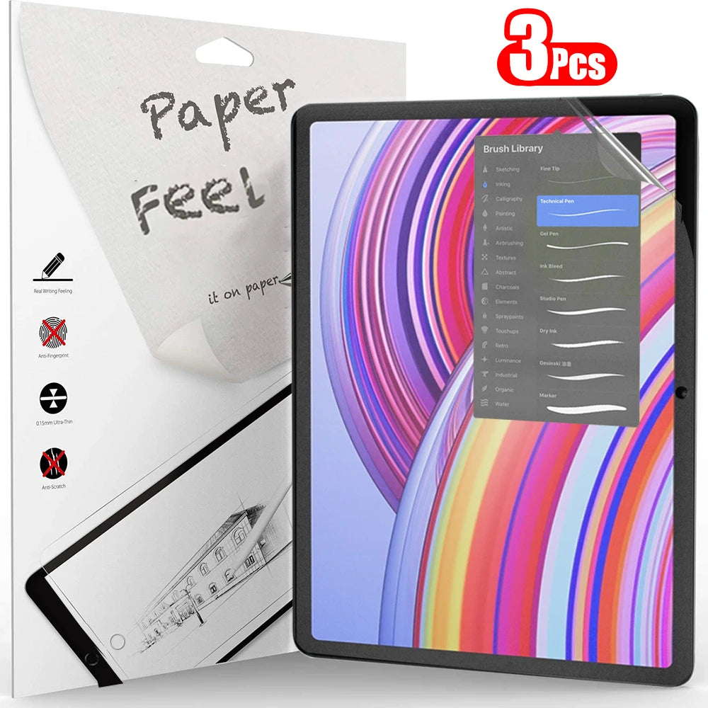 3-Pack Paper Feel Screen Protectors for Xiaomi Redmi Pad Pro