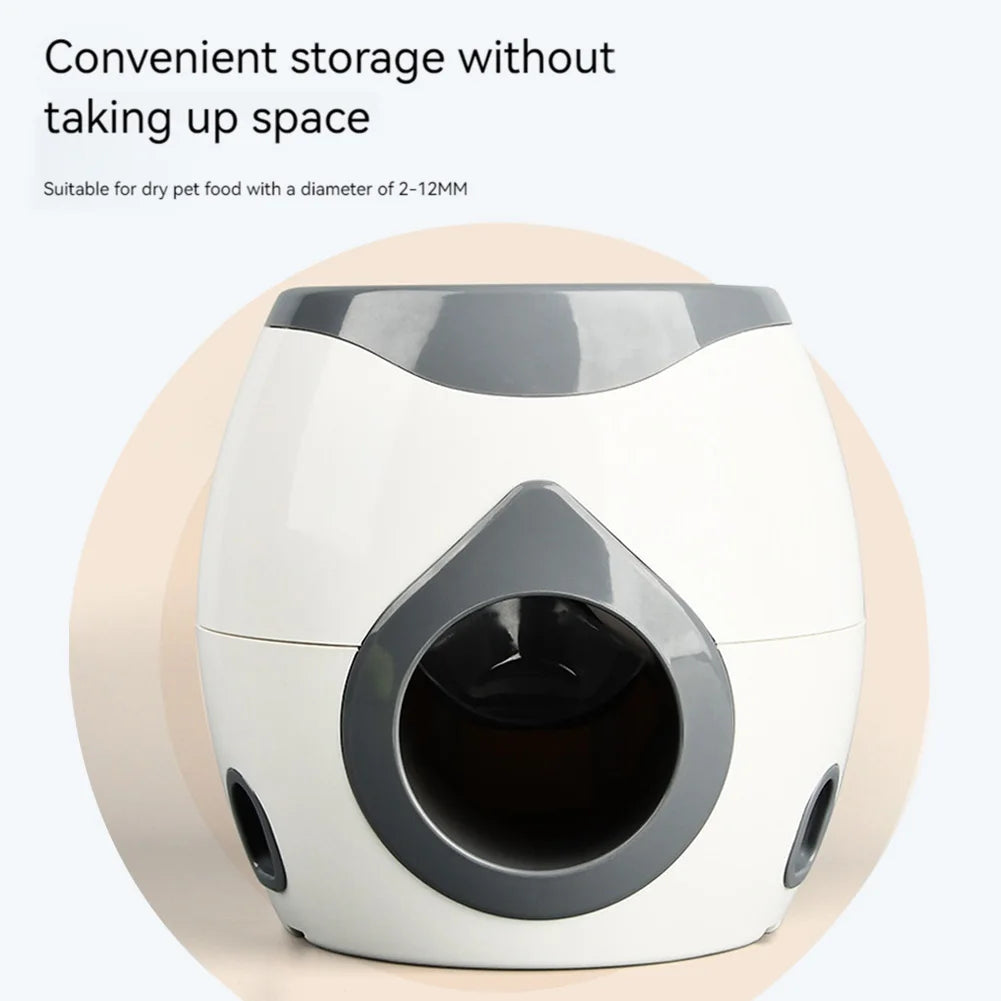 Interactive Dog Ball Launcher & Treat Dispenser for Small Dogs