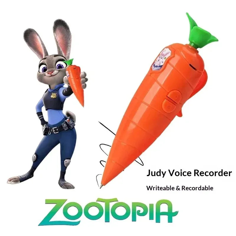 Creative Carrot Voice Recorder Ballpoint Pen for Kids - Fun 2-in-1 Gift