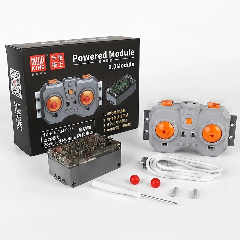 Programmable 6 Channel Remote Control Power Module for Building Blocks