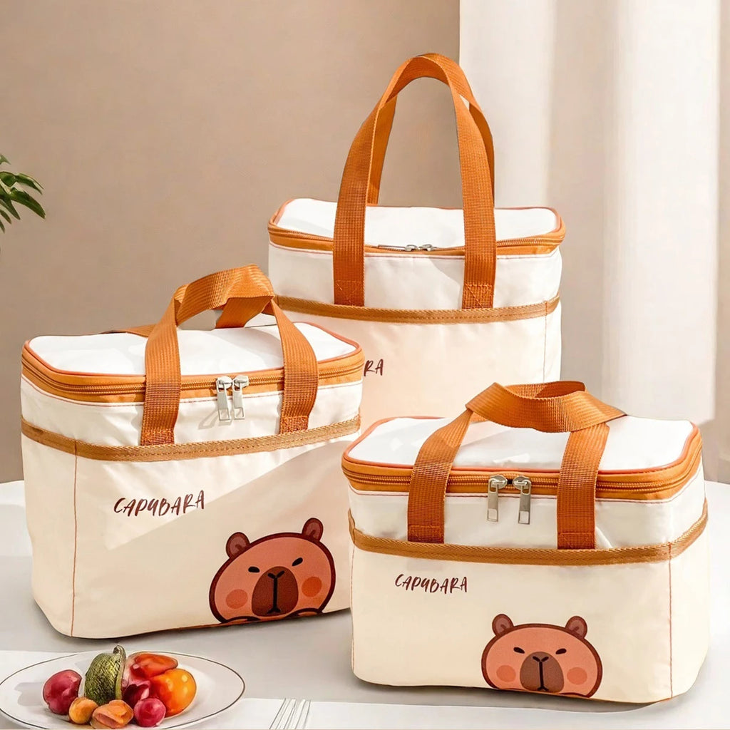 Capybara Thermal Insulated Lunch Bag - Kids & Students