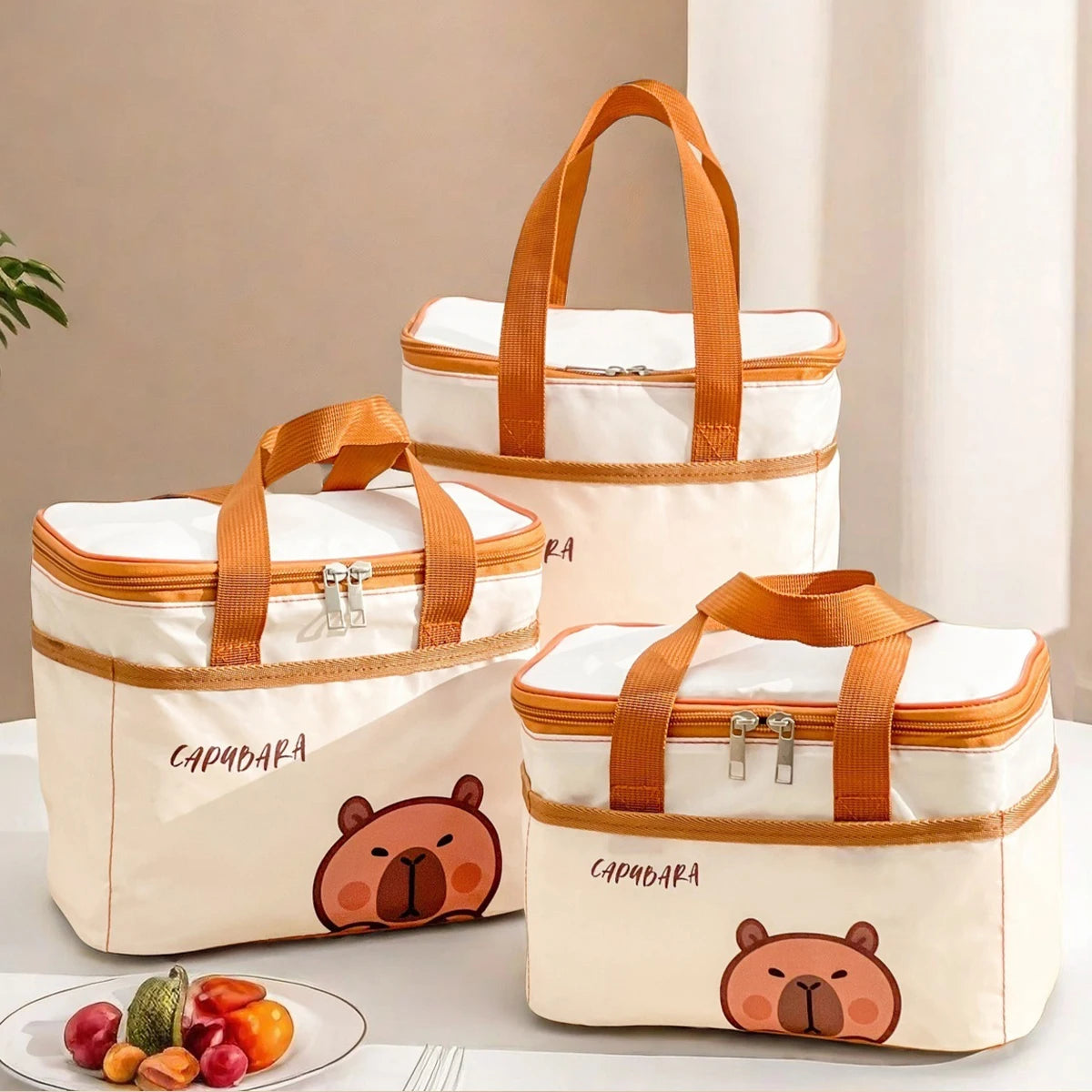 Capybara Thermal Insulated Lunch Bag - Kids & Students
