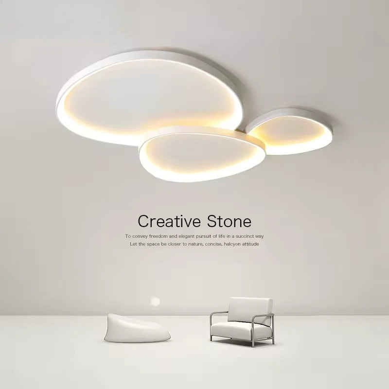 Sleek Modern LED Ceiling Light - Ultra-Thin Indoor Chandelier