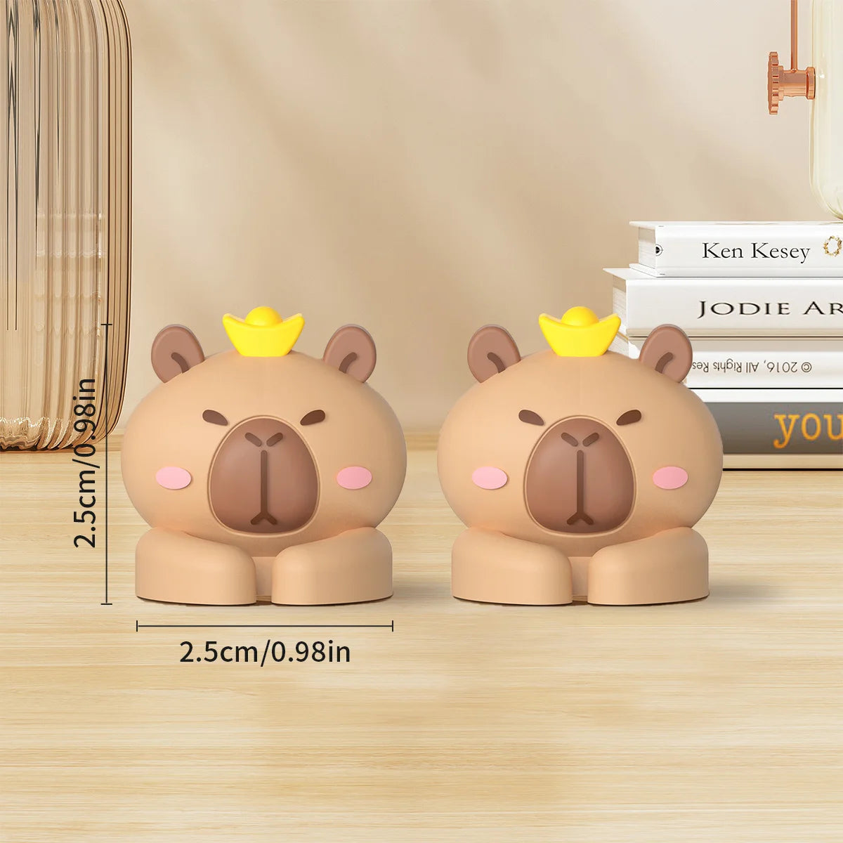 Cute Capybara Cable Managers - Self-Adhesive Organizer Clips
