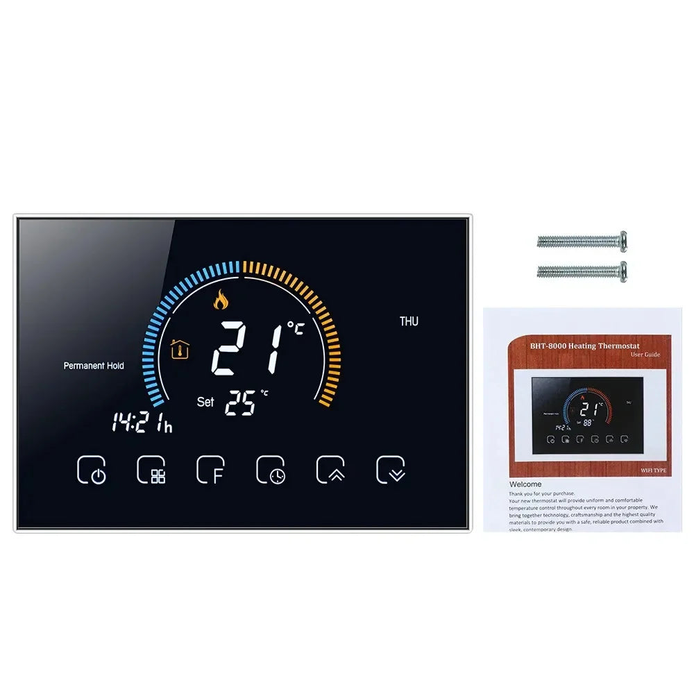 Tuya Smart Wi-Fi Thermostat with Colorful LCD Touch Control