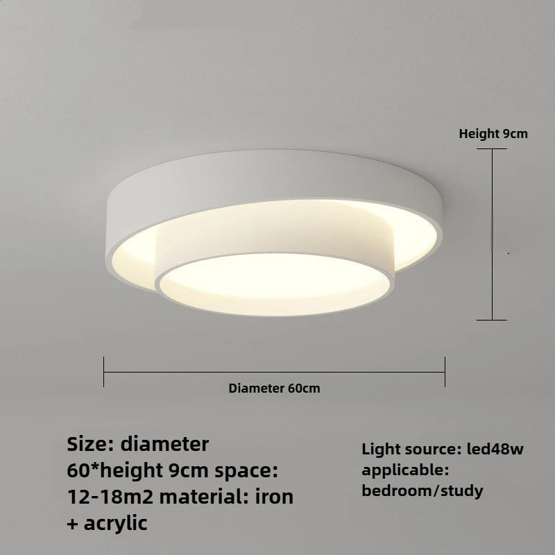 Modern Dimmable LED Flush Mount Ceiling Light for Home & Kitchen