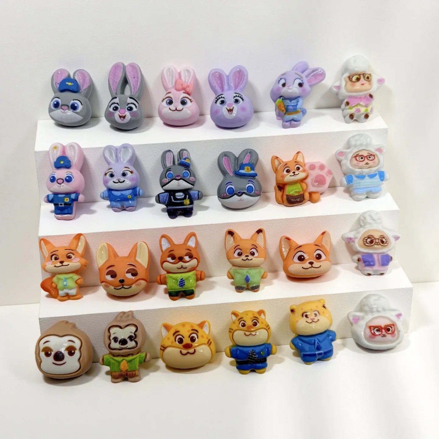 10/100PCS Colorful Cartoon Animal Resin Jewelry Craft Kit