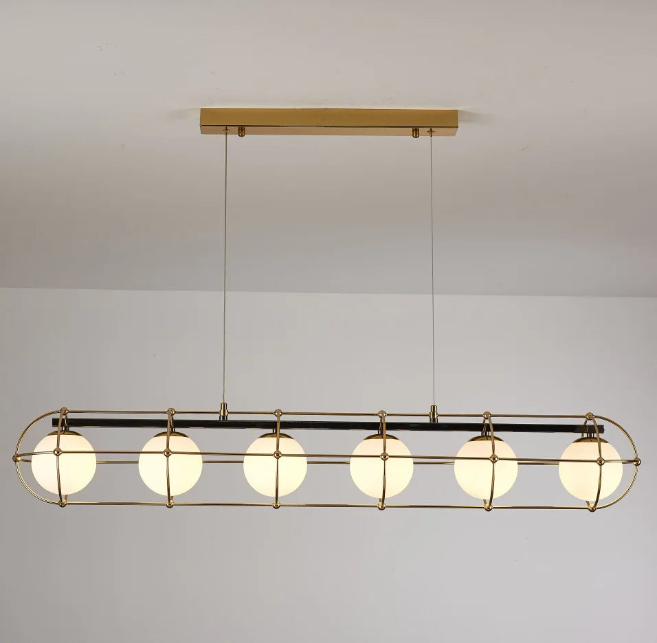 Nordic Modern Minimalist Glass Ball LED Pendant Chandelier Lighting