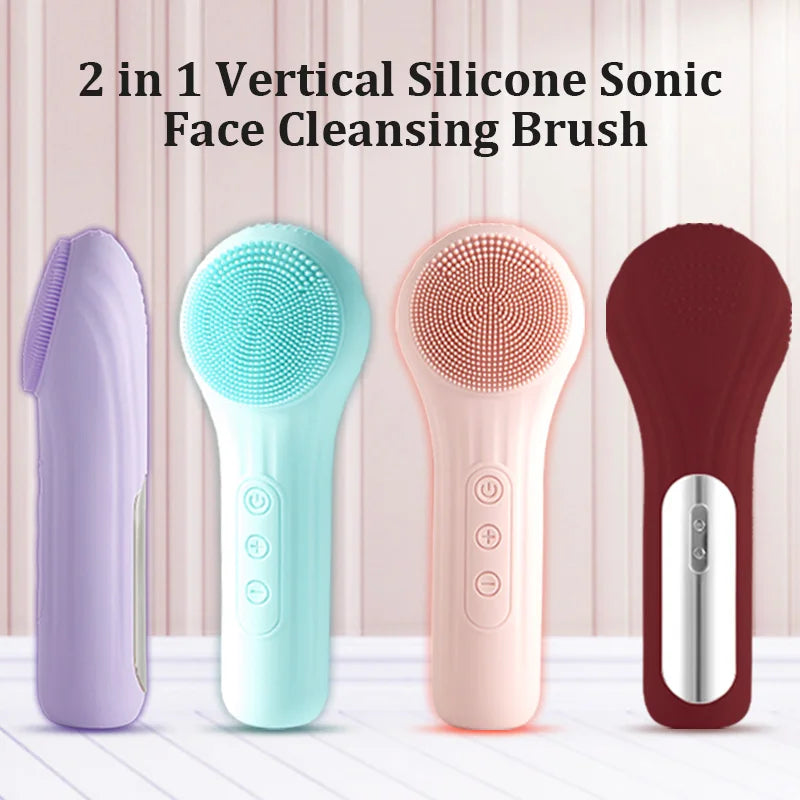 VIMYSHOW Sonic Waterproof Facial Cleansing Brush - Rechargeable & Exfoliating