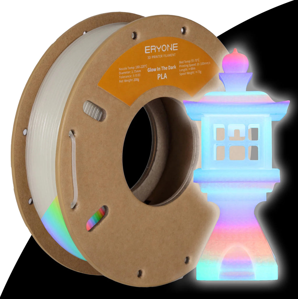 Eryone Glow In The Dark PLA Filament - 200g for 3D Printing