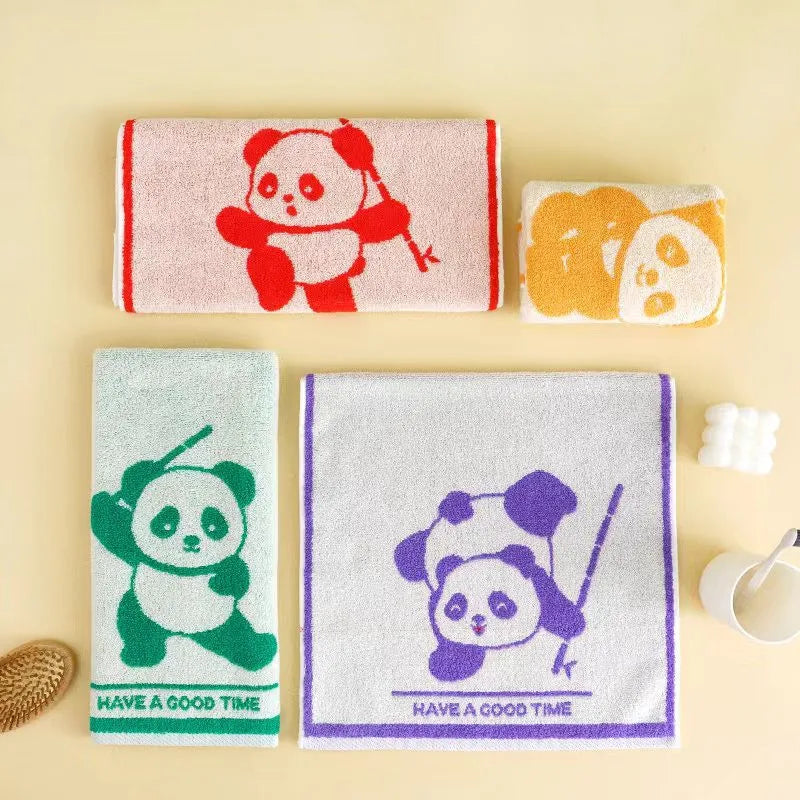 Soft Cartoon Hand Towel for Kids - Quick-Dry Cotton 25x50cm