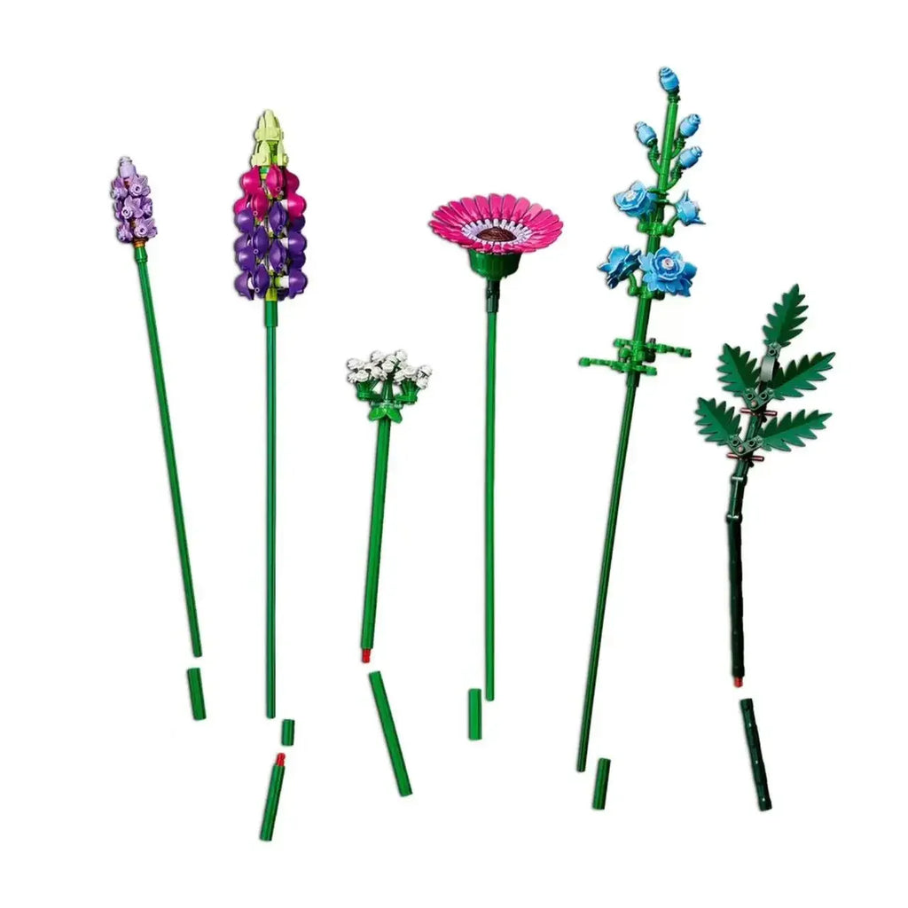 Eternal Flowers Bouquet Building Block Set - Creative Plant Decor