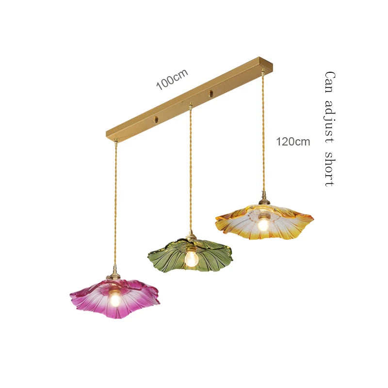 Elegant Retro French Glass Pendant Chandelier for Stylish Spaces