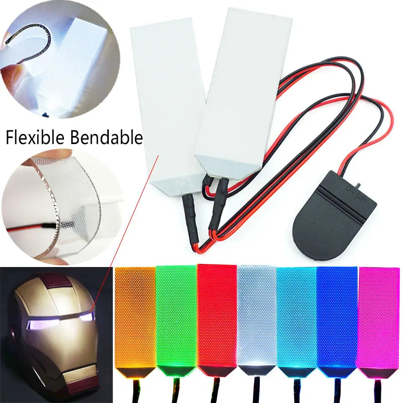 Flexible LED Light Eyes for Helmet Cosplay - Customizable DIY Accessory