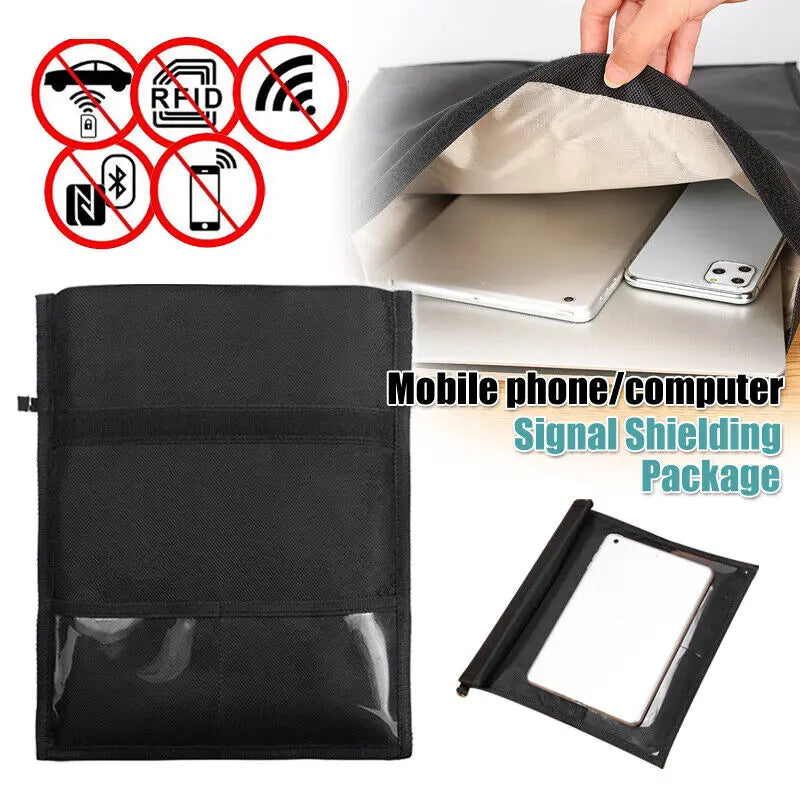 RFID Blocking Pouch - Anti-Tracking Faraday Bag for Phones & IDs