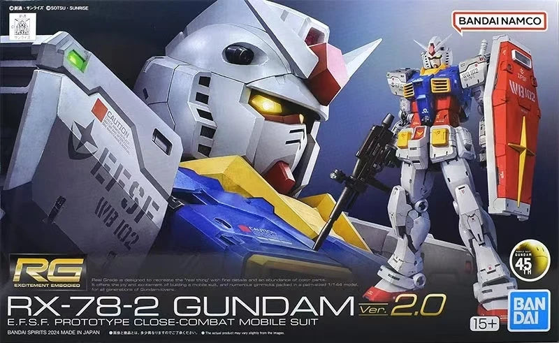 Bandai RG RX-78-2 Unicorn Gundam Model Action Figure - Stunning Detail
