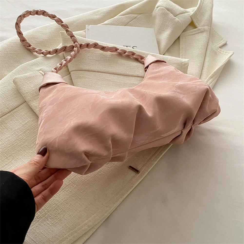 Minimalist Women's Shoulder Bag - Stylish Casual Purse with Zipper