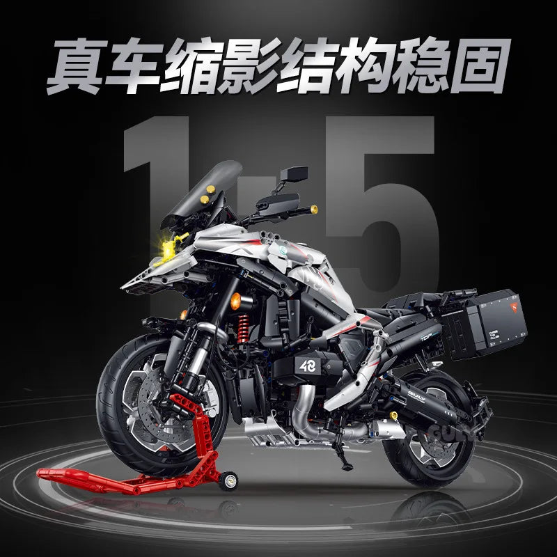 2489 Pcs R1300GS Motorcycle Building Blocks Model - Fun Assembling Toy