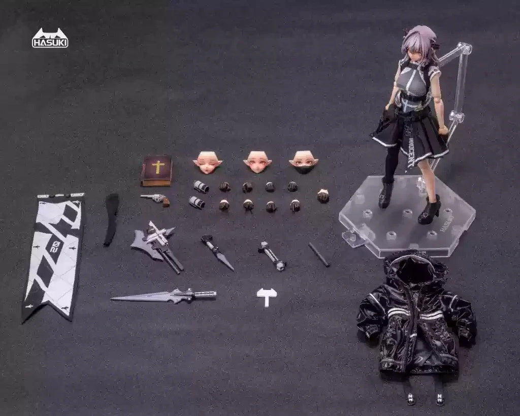 HASUKI PA009 Female Soldier Action Figure - 1/12 Scale, Poseable