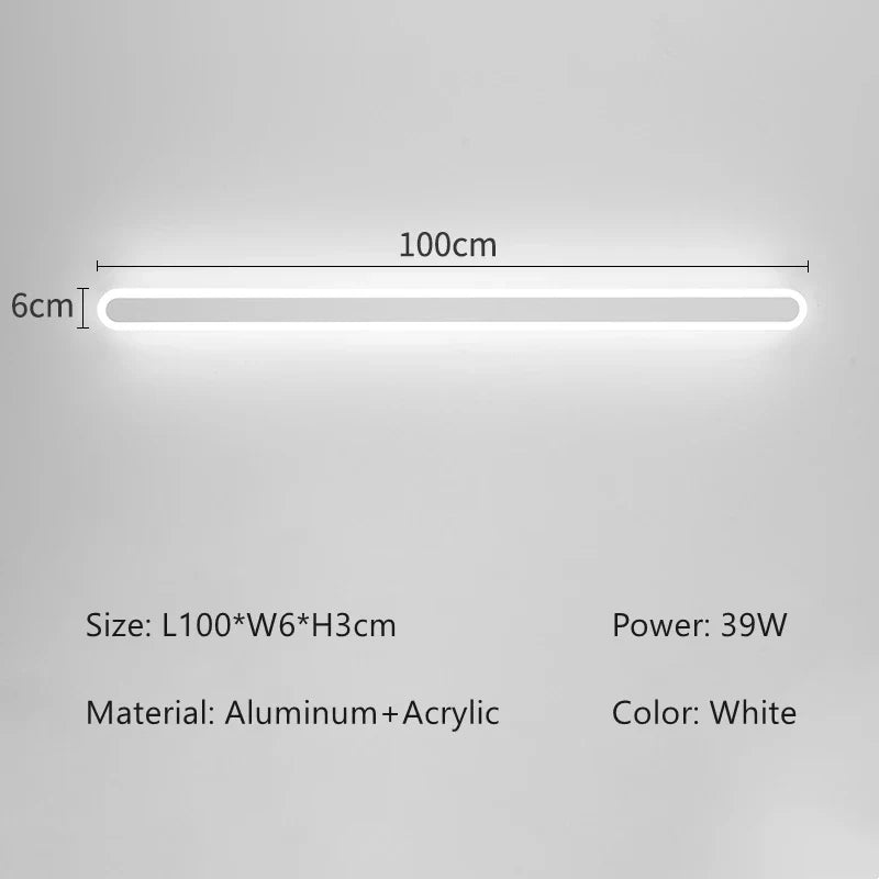 Smart LED Linear Wall Light - Dimmable & App Controlled Sconce